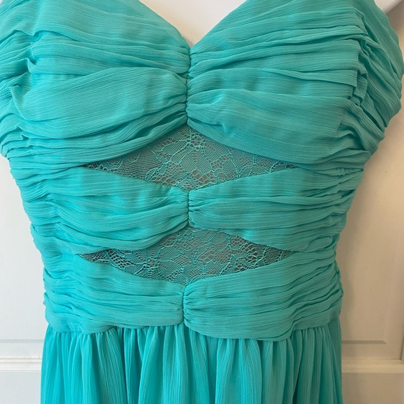 Strapless sea foam maxi dress - Picture 2 of 4